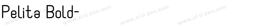Pelita Bold字体转换